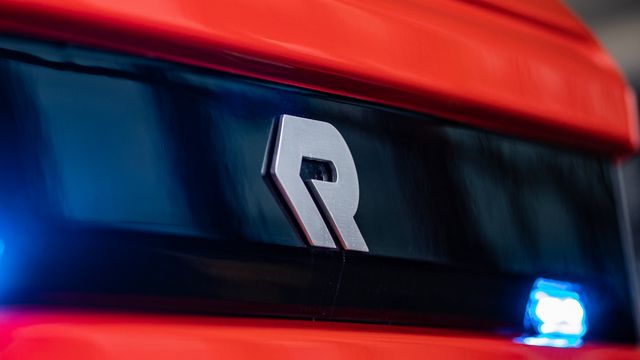 Crosslink-Erfahrung: Detailaufnahme Front RT Detailaufnahme der Front des RT – im Fokus mittig das Rosenbauer-Logo.